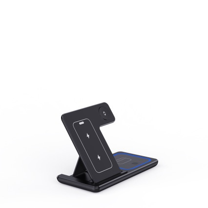 TriCharge 3-in-1 LED Wireless Stand