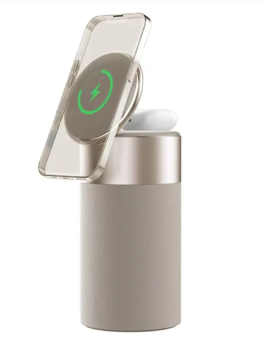 3-in-1 Wireless Charge Station & Speaker
