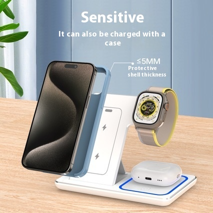 TriCharge 3-in-1 LED Wireless Stand