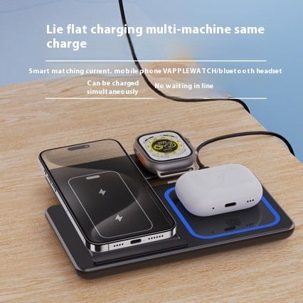 TriCharge 3-in-1 LED Wireless Stand
